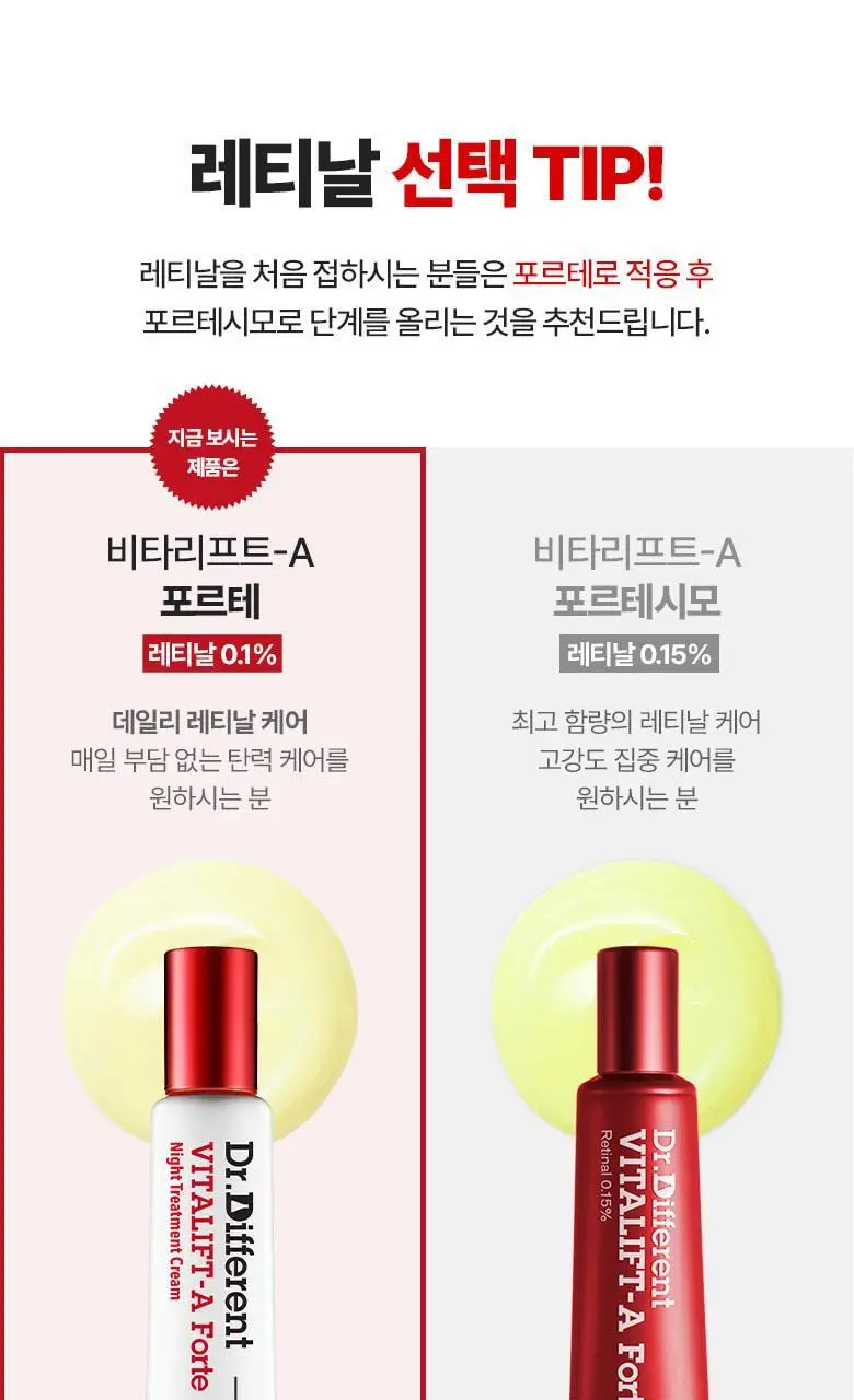 [단독기획/레티날0.1%] 닥터디퍼런트 비타리프트 에이 포르테 2입 기획 상세페이지 18